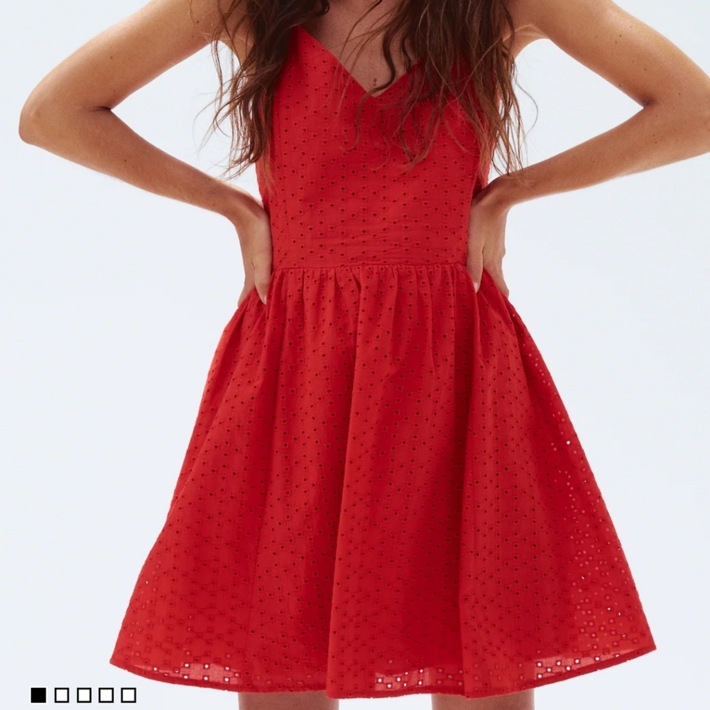 H&M Eyelet-Embroidered Strappy Dress 2